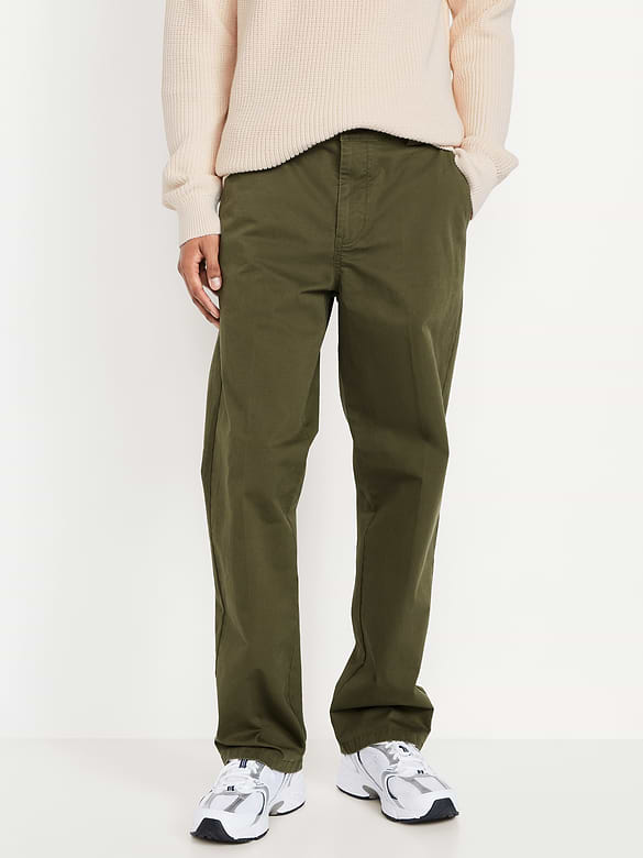 Pantalon ample années 1990 en tissu épais à Extensibilité intégrée