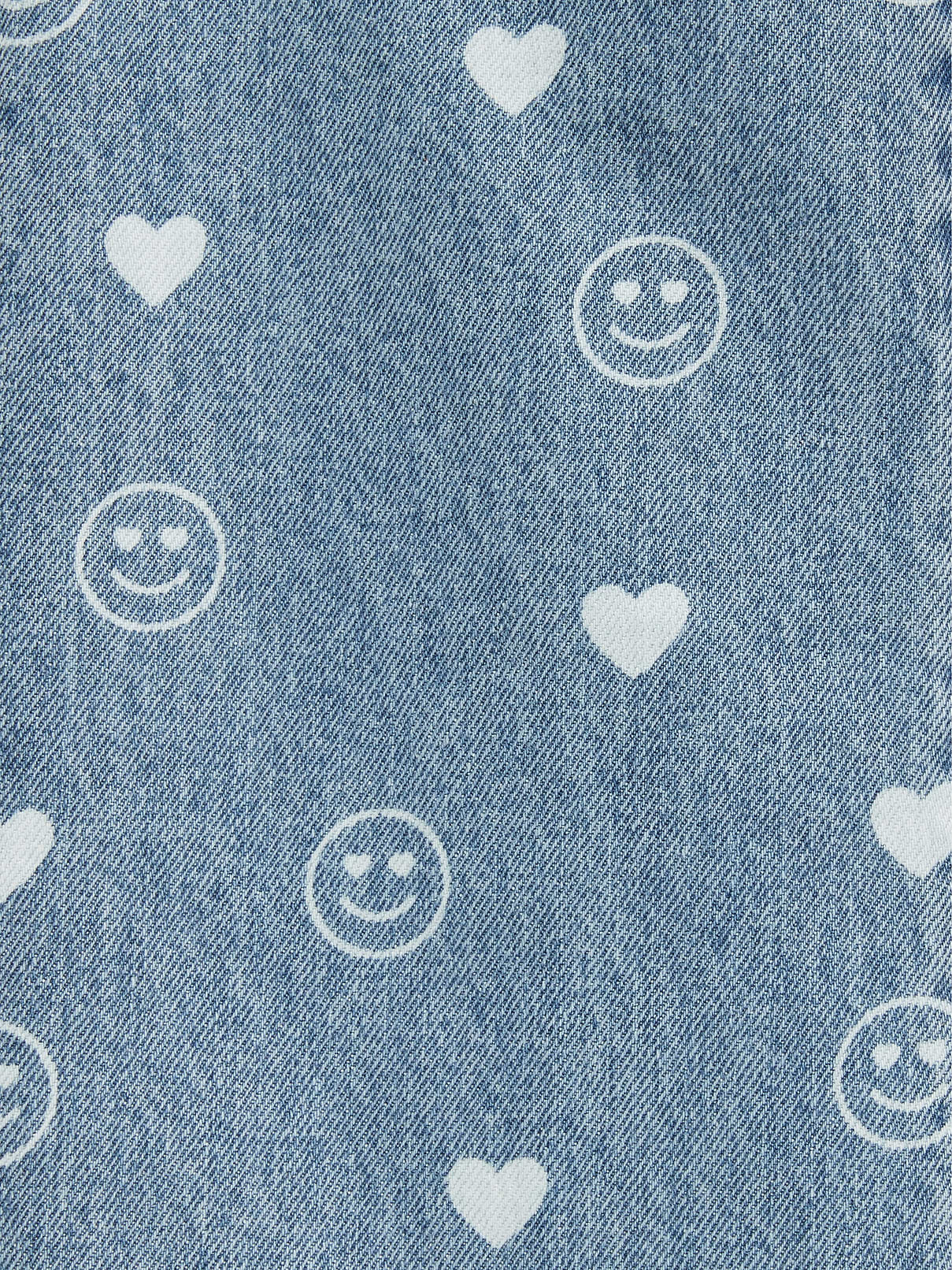 Image number 5 showing, Printed Baggy Wide-Leg Jeans for Girls
