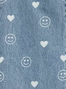 Image number 5 showing, Printed Baggy Wide-Leg Jeans for Girls