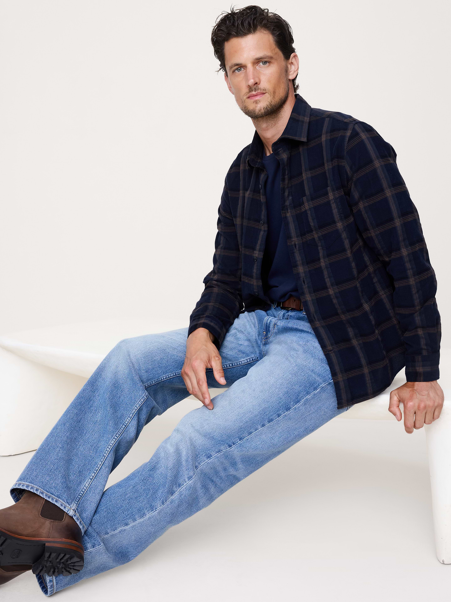 Image number 1 showing, Standard-Fit Lightweight Corduroy Shirt