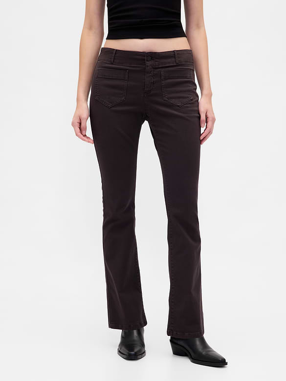 Low Rise Twill Long & Lean Pants