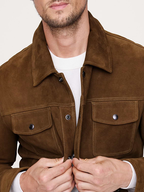 Suede Trucker Jacket