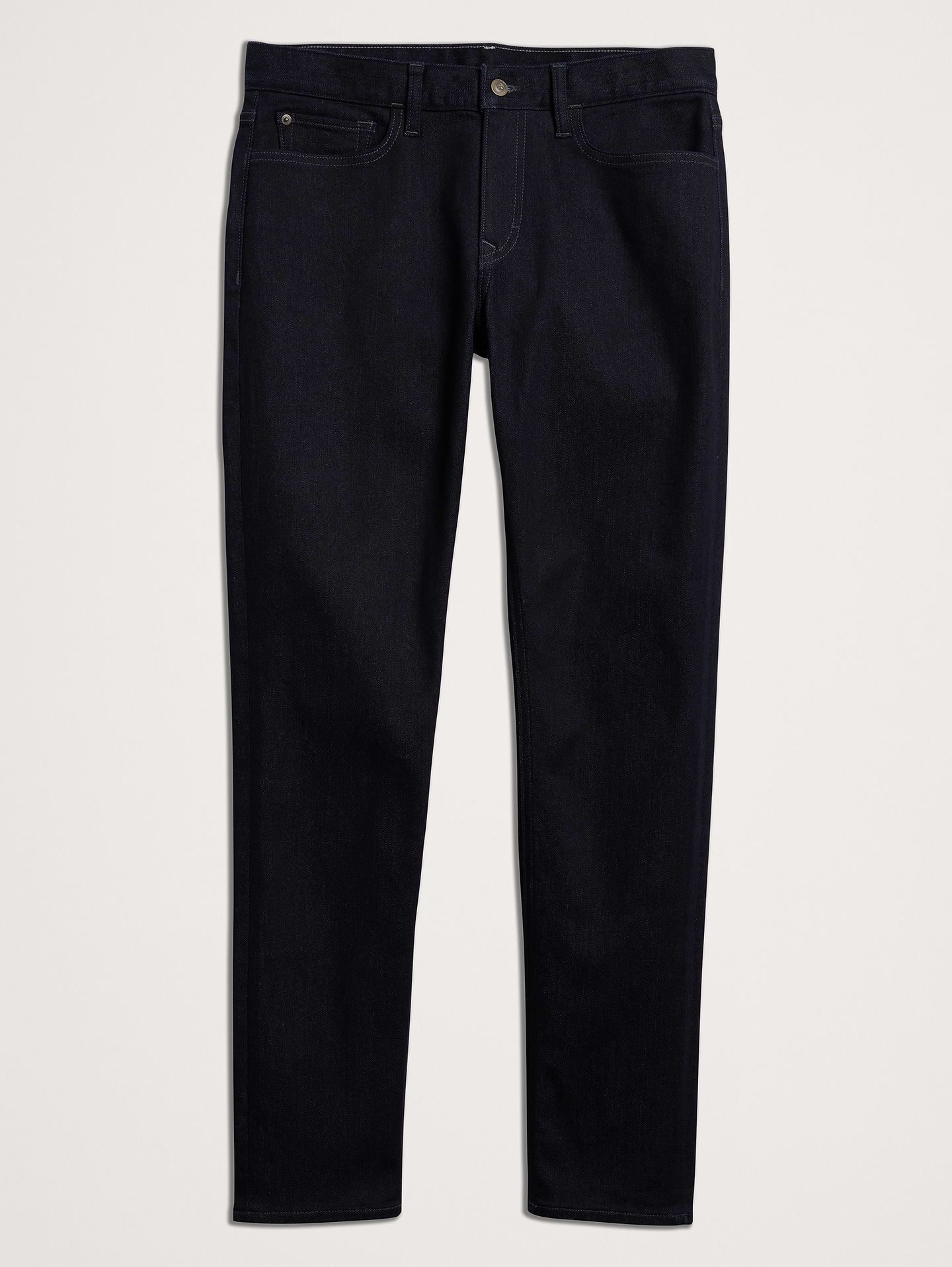 Image 1 of 1, The newest member of the Traveler family, we updated our customer-favorite Traveler jean with a more pronounced texture that achieves beautifully authentic washes, while maintaining the brushed interior and high-stretch you know and love., Skinny Fit: Low rise (10.5"). Slim through the hip and thigh with a skinny leg., Straight hem with vented sides., Zip fly with button closure., Five pocket styling., Product #420657