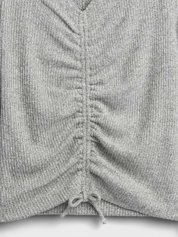 Kids Softspun Rib Ruched Top