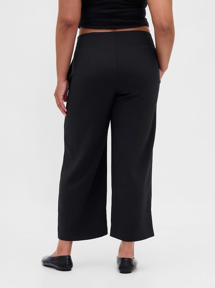 Image number 6 showing, High Rise Twill Straight Ankle Pants