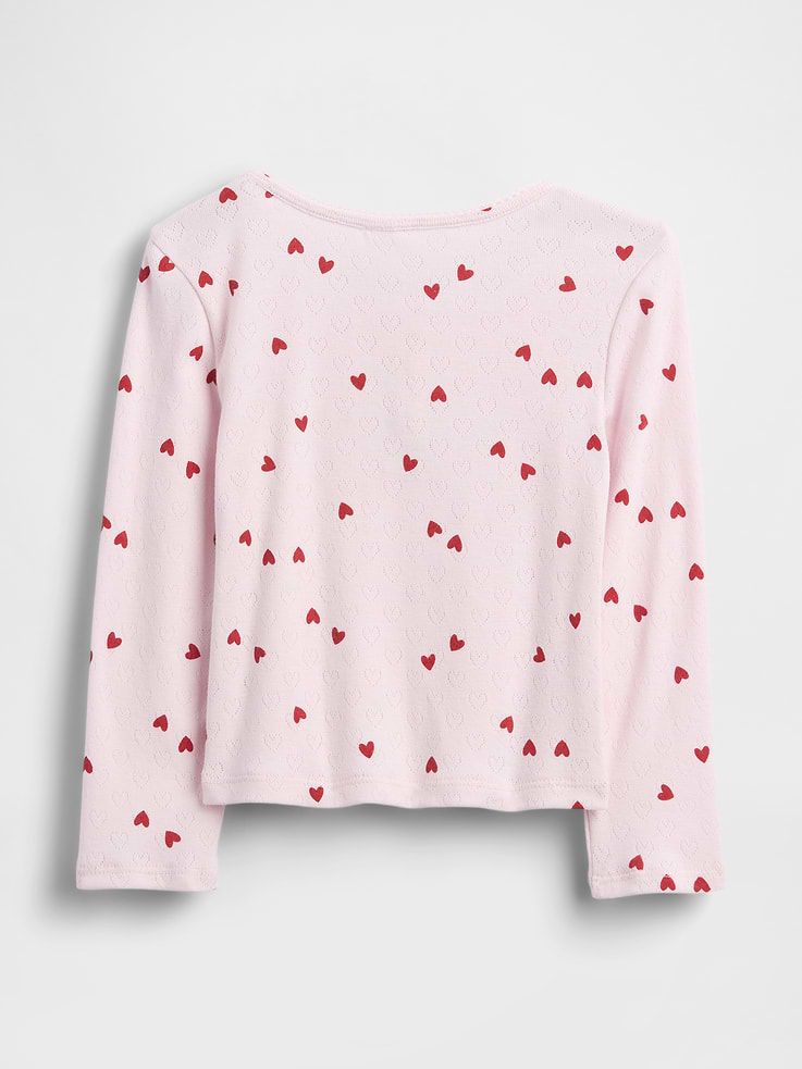 Image number 2 showing, Baby & Toddler Pointelle Henley Top