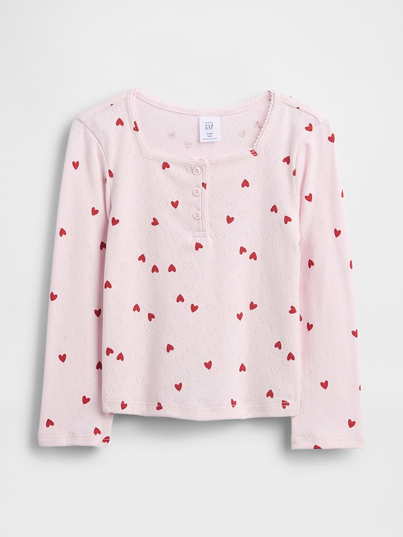 Baby & Toddler Pointelle Henley Top