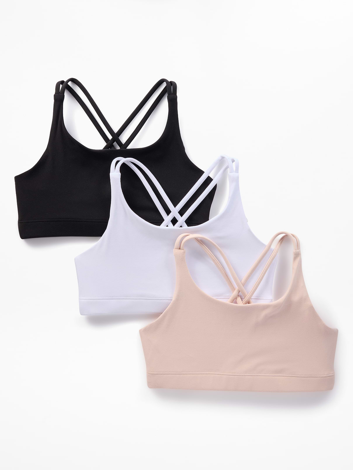 Image number 1 showing, Athleta Girl Upbeat Bra 3-Pack