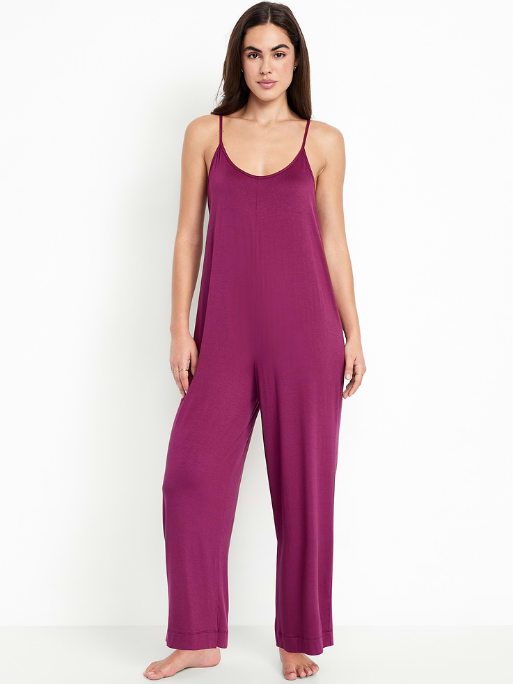 Image number 1 showing, Sunday Sleep Knit Jersey Jumpsuit