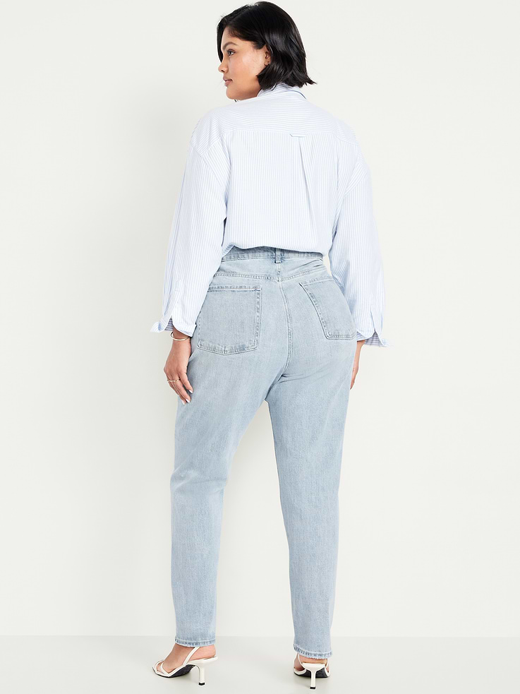 Image number 7 showing, Curvy Extra High-Waisted Straight Jeans