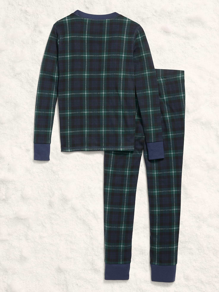 Image 2 of 2, Gender-Neutral Snug-Fit Graphic Pajama Set for Kids