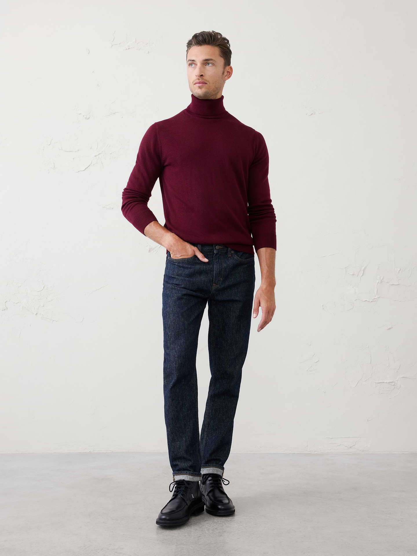 Image number 1 showing, Merino Wool Turtleneck Sweater