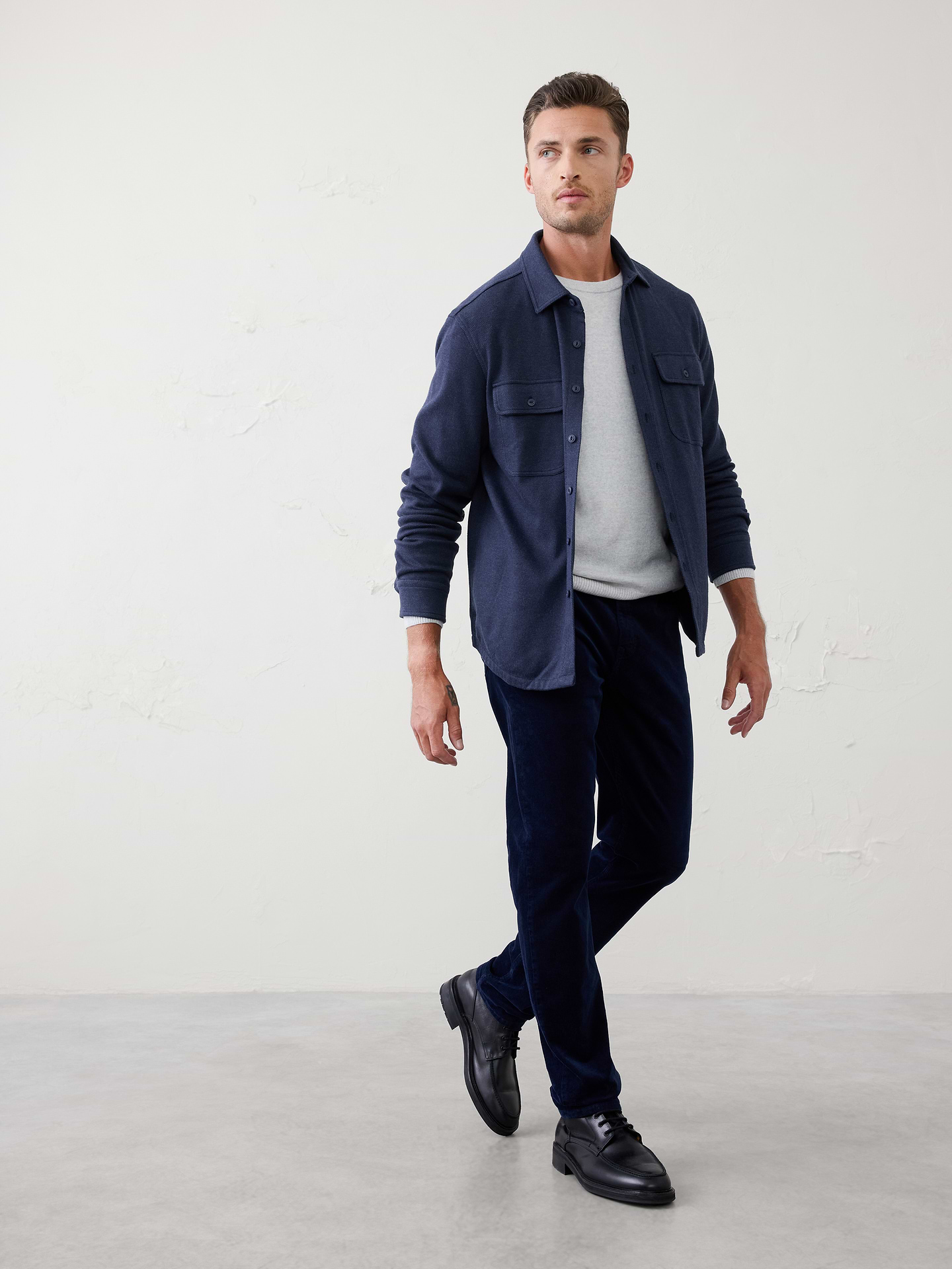 Image number 1 showing, Standard-Fit Knit Chamois Shirt