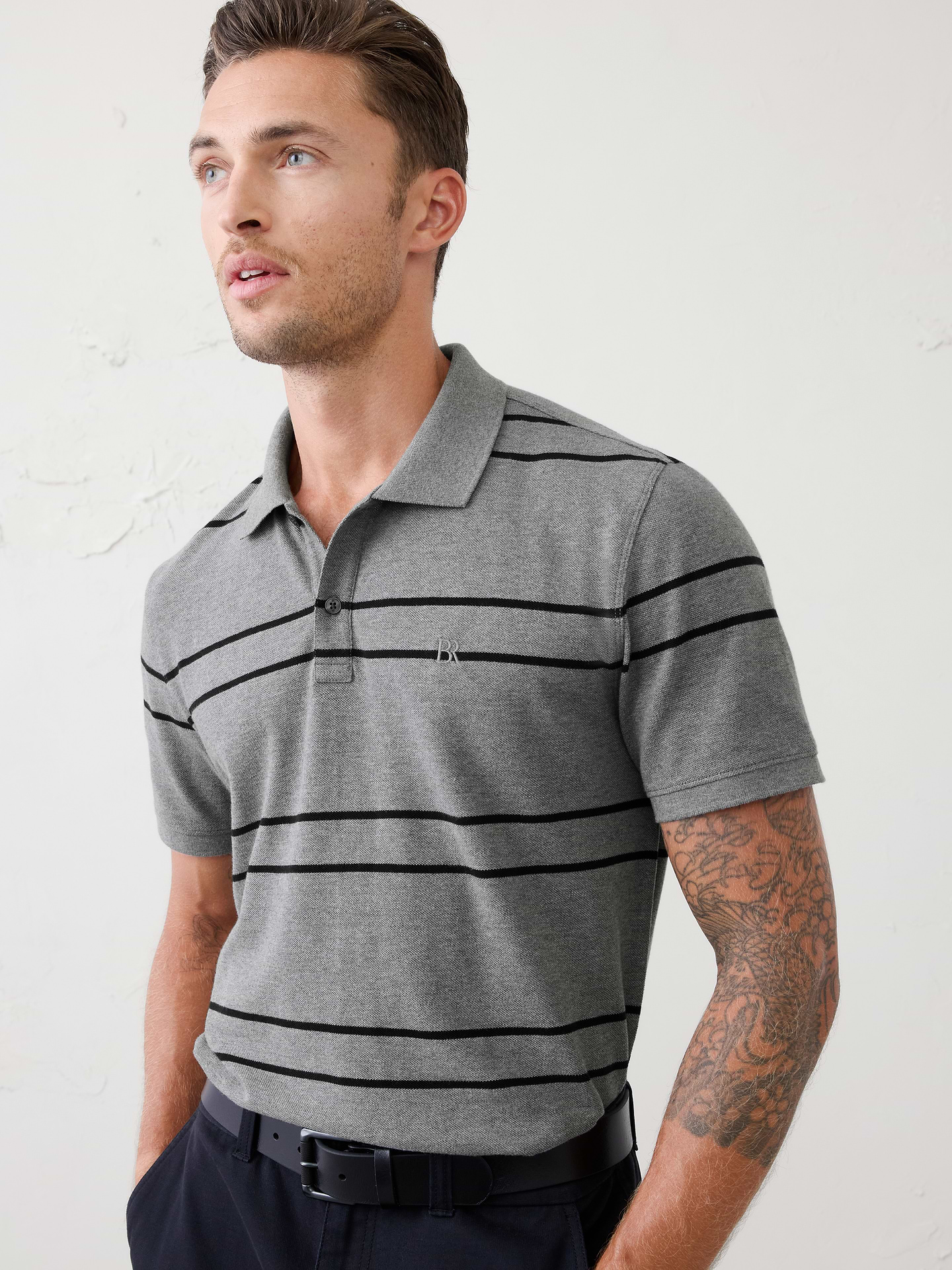 Image number 3 showing, Standard-Fit Pique Polo