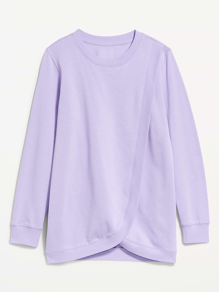 Image number 4 showing, Maternity Cross-Front Nursing Tunic