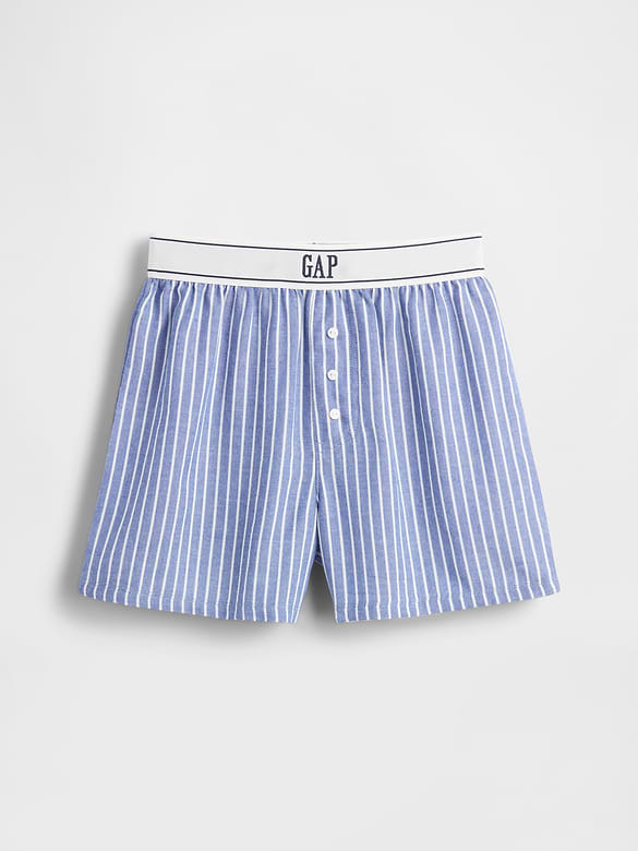 Kids Recycled Flannel PJ Boxer Shorts