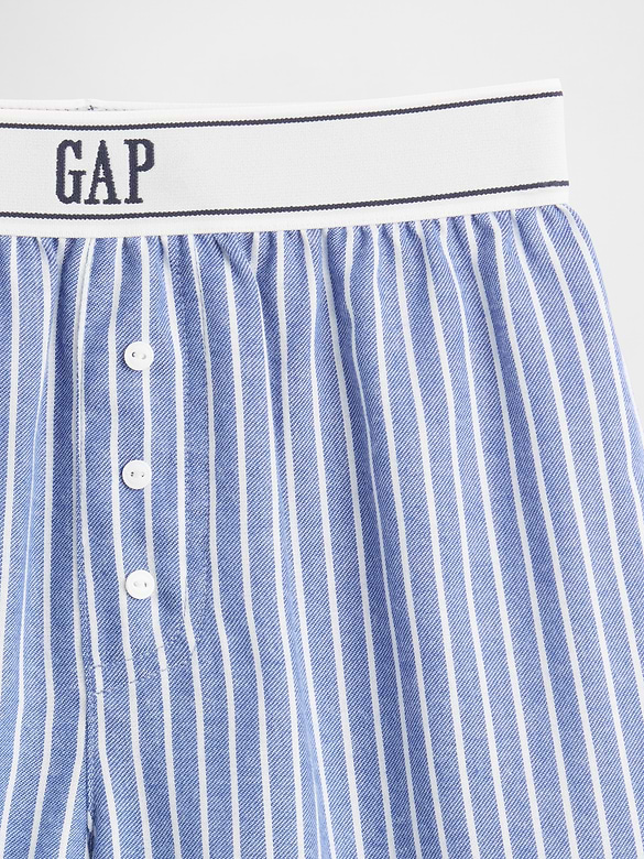 Kids Recycled Flannel PJ Boxer Shorts