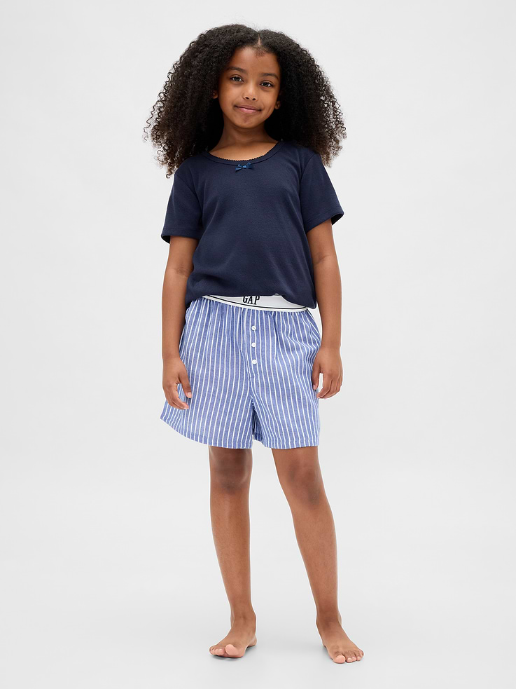 Image number 1 showing, Kids Recycled Flannel PJ Boxer Shorts