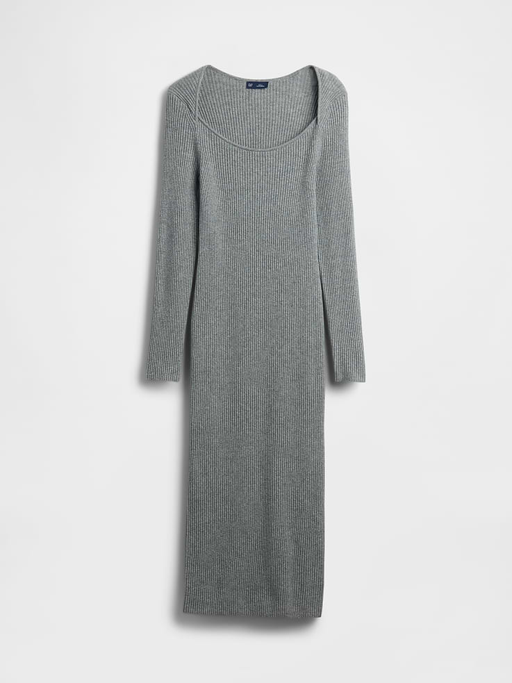 Image number 5 showing, CashSoft Rib Midi Sweater Dress
