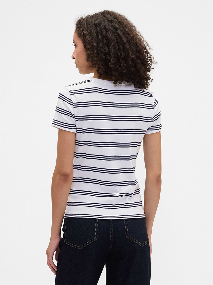 Image number 2 showing, Ribbed Stripe Crewneck T-Shirt