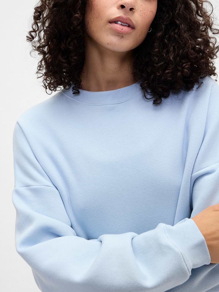Image 4 of 5, Relaxed Wedge Crewneck Sweatshirt