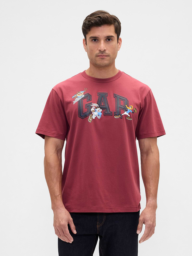 Image number 1 showing, WB™ Looney Tunes Relaxed Gap Logo T-Shirt