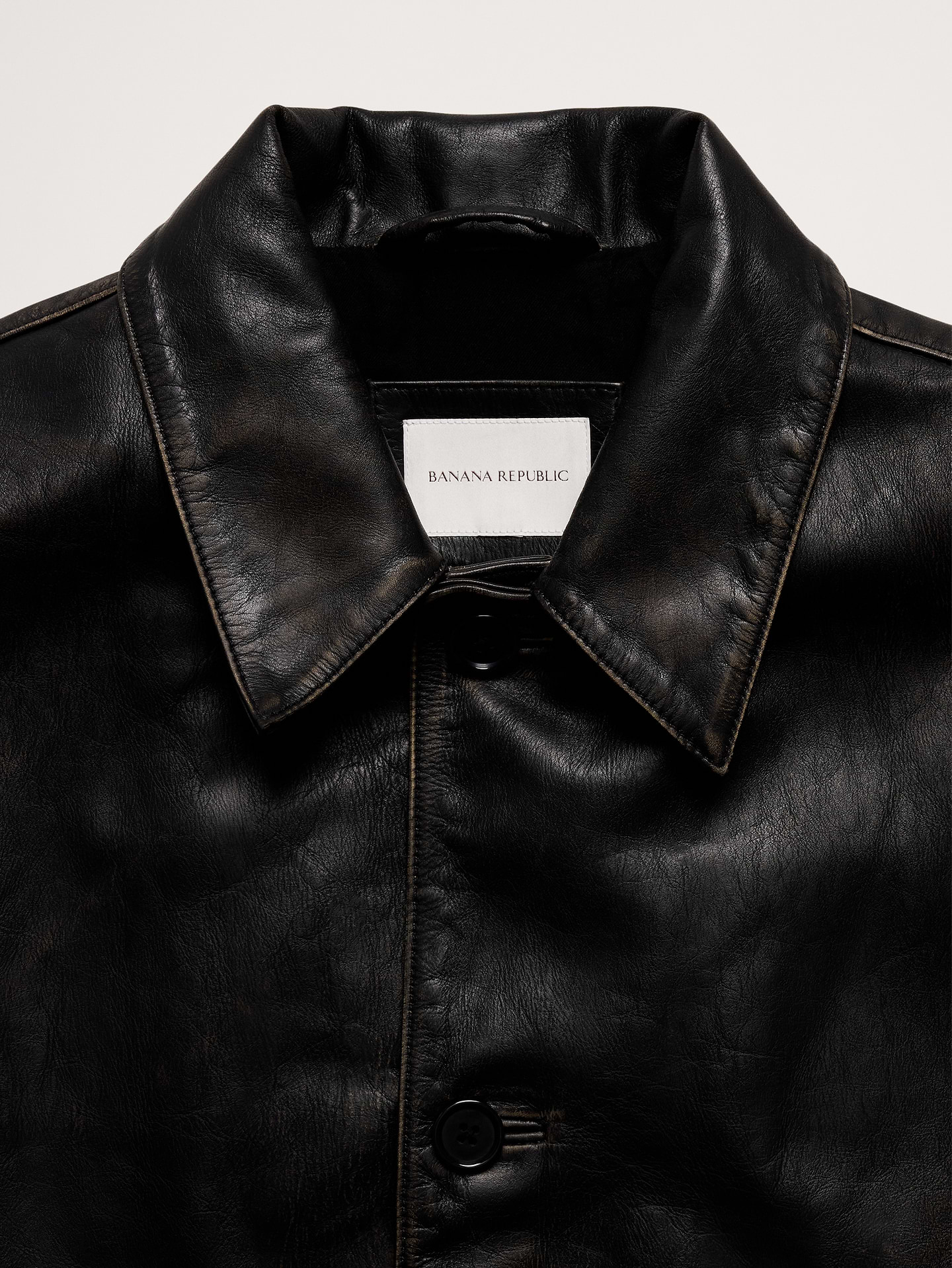 Image number 6 showing, Relaxed Leather Carcoat