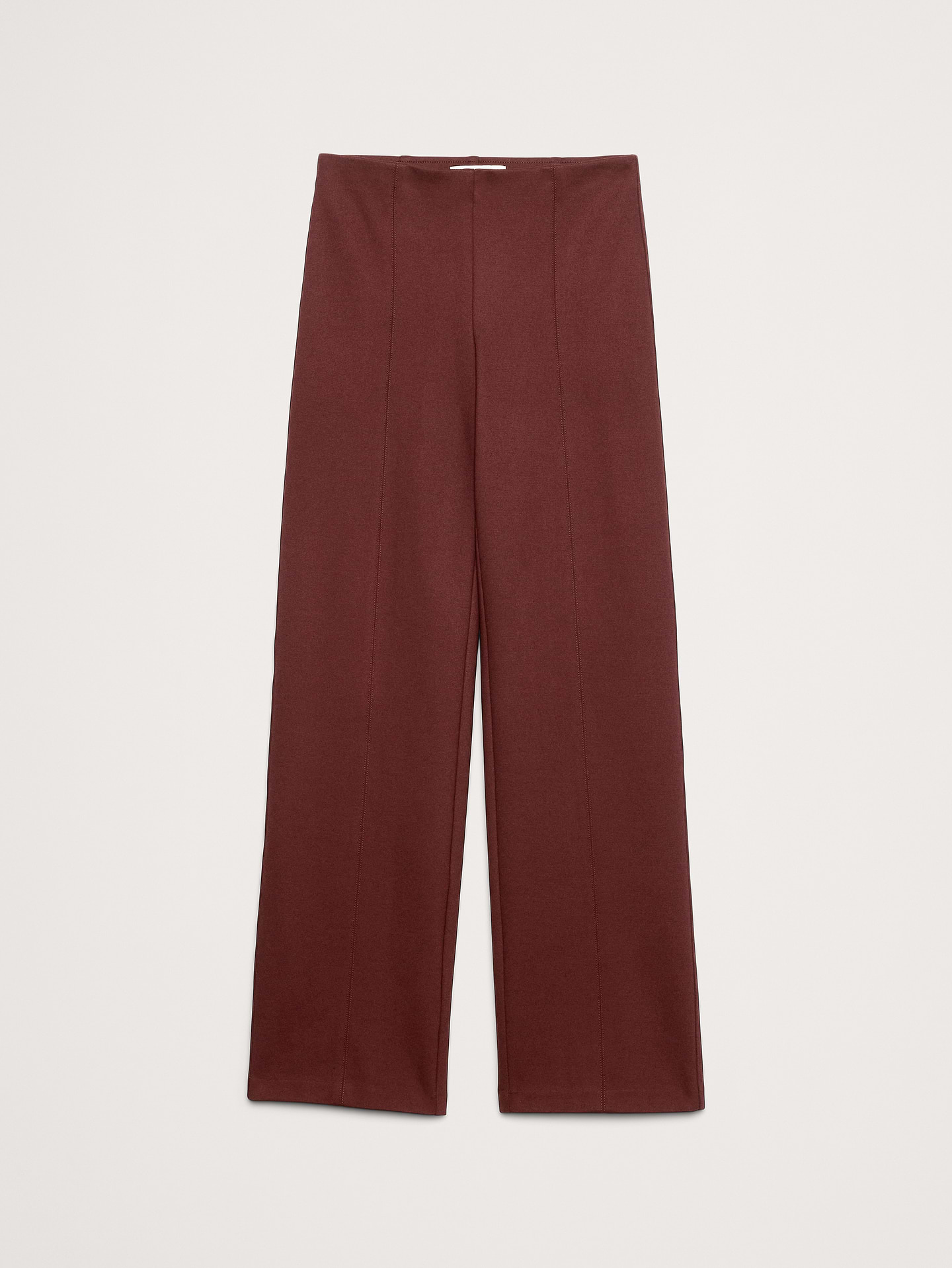 L'image numéro 5 présente Pantalon droit Tout-aller en tricot point de Rome longueur cheville