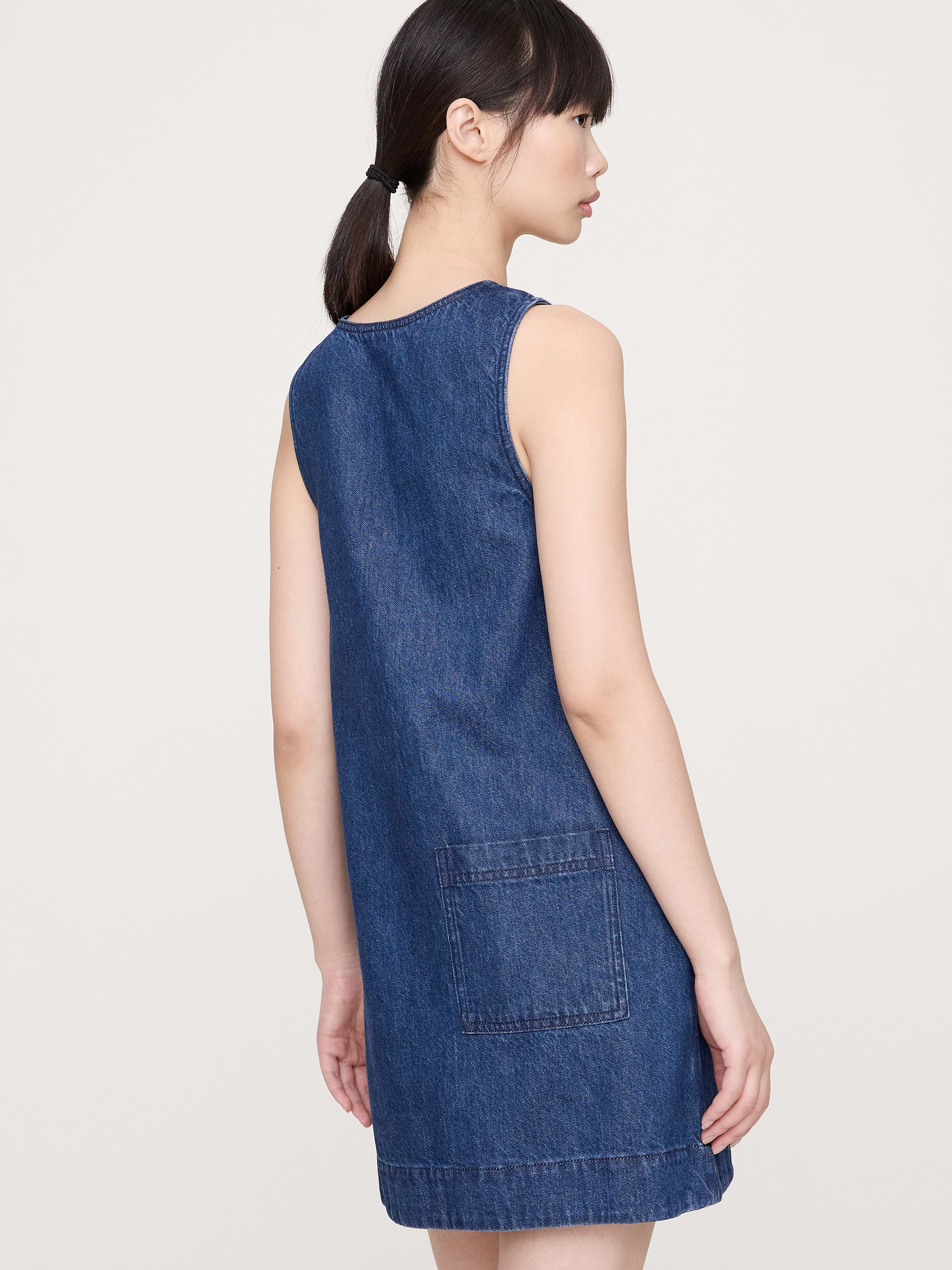 Image number 2 showing, Denim Shift Dress