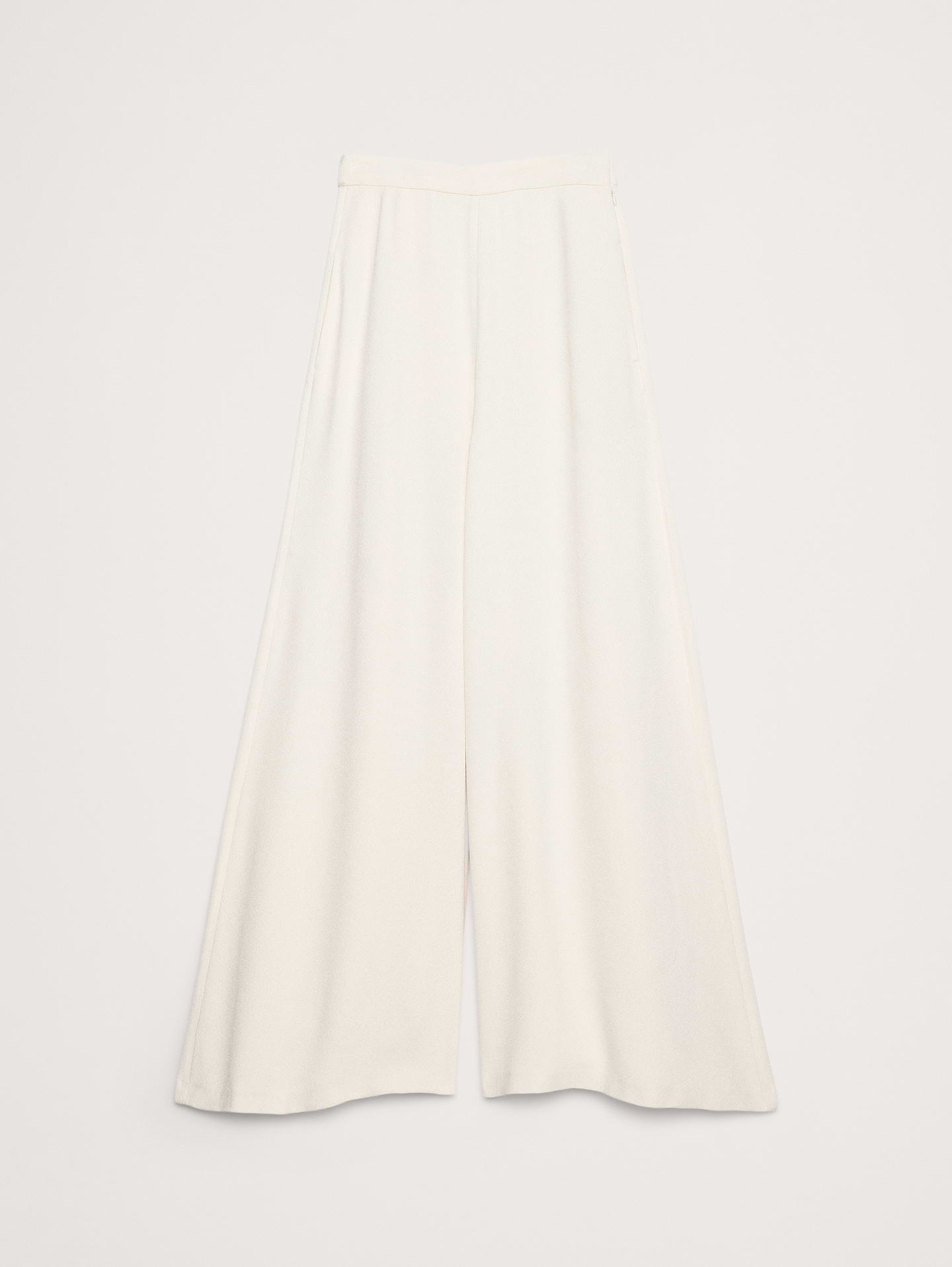 Image 4 de 4, Pantalon palazzo à taille haute et à jambe large en crêpe