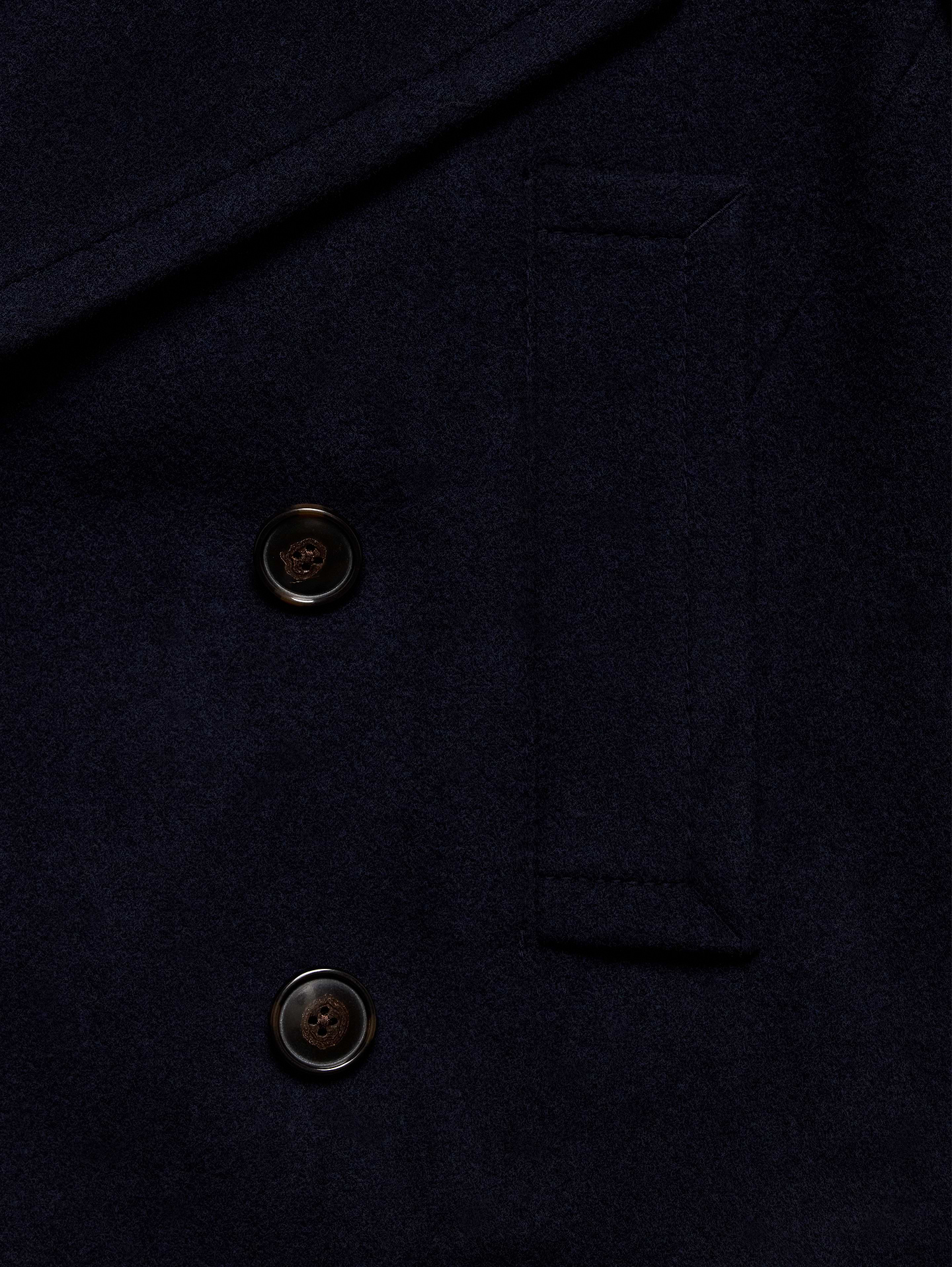 Image number 6 showing, Italian Melton Wool-Blend Peacoat