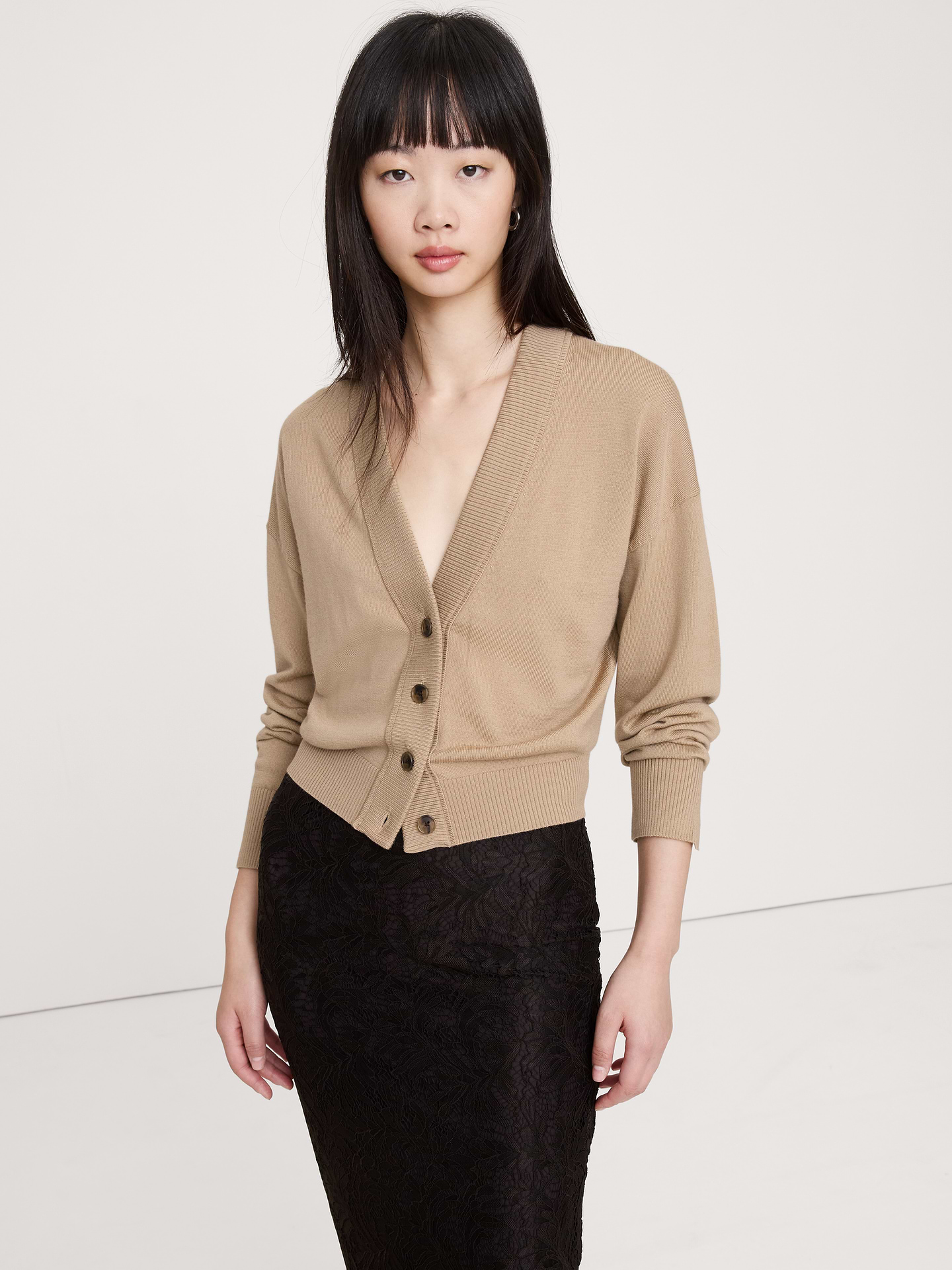 Image number 1 showing, Merino Cardigan Sweater