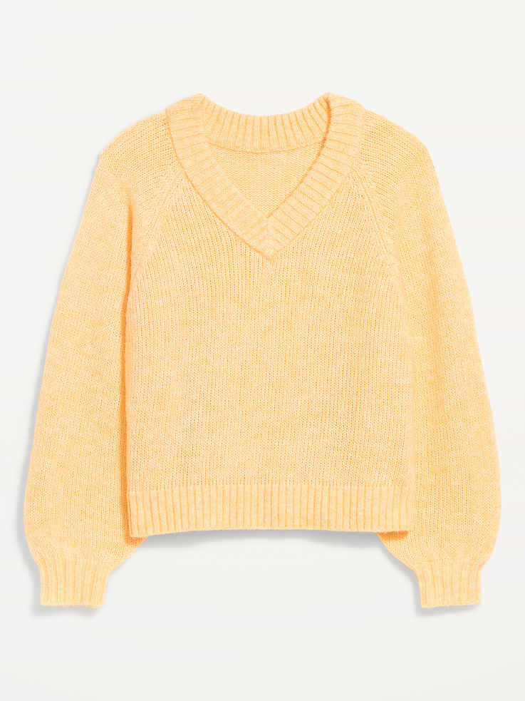 Image number 4 showing, Cozy Cropped V-Neck Sweater