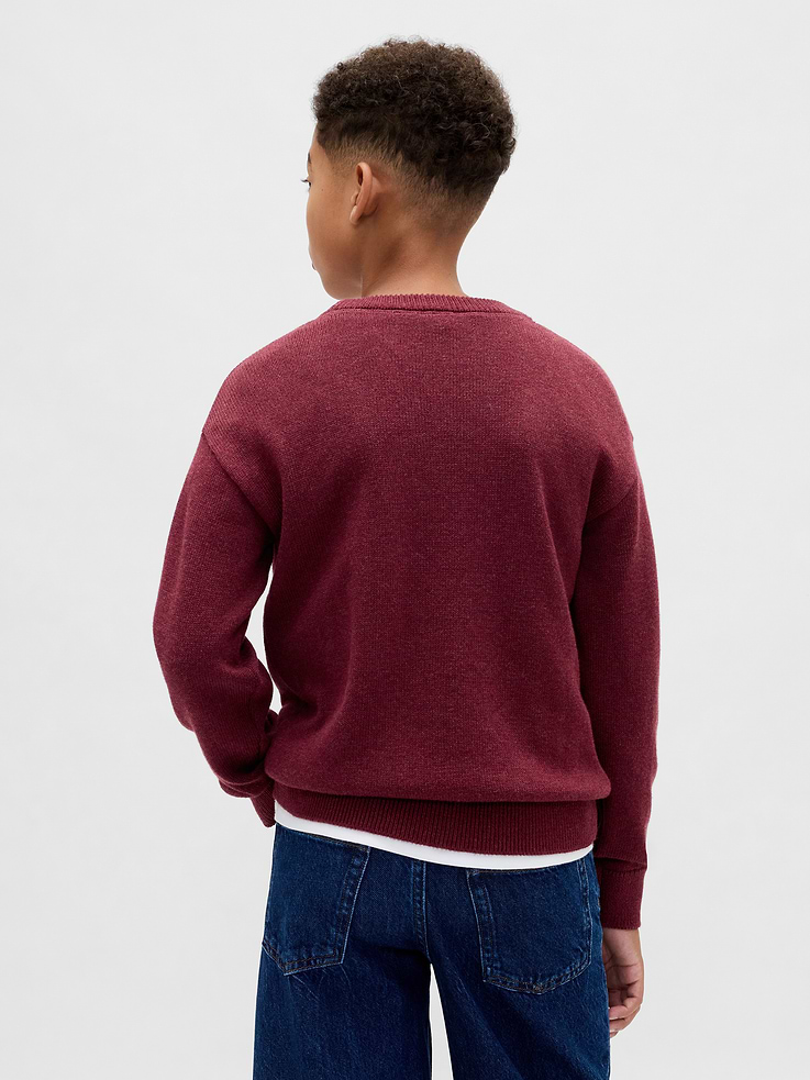 Image 3 of 5, Kids Relaxed Crewneck Sweater