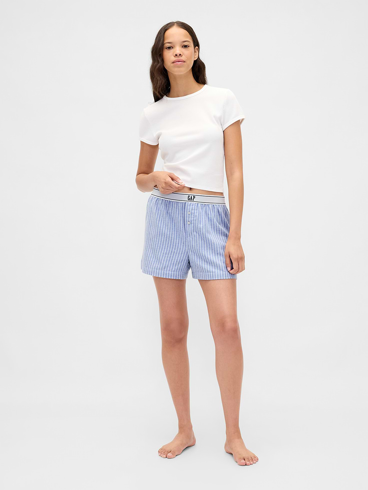 Image number 1 showing, Logo Flannel Boxer Shorts