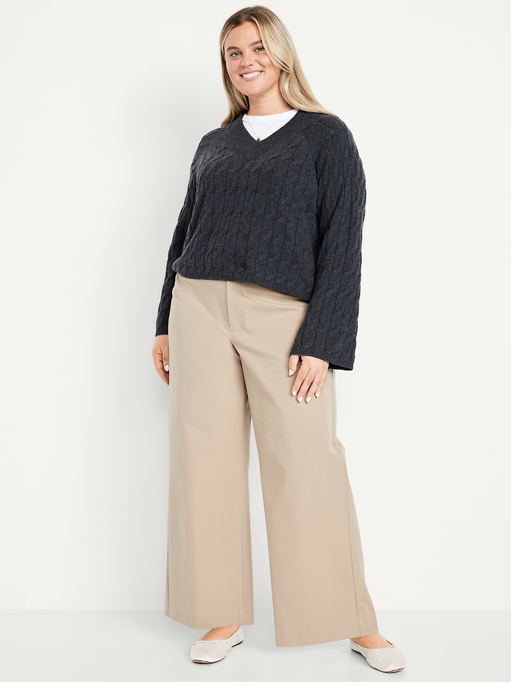 Image number 8 showing, High-Waisted Pixie Super Wide-Leg Pants