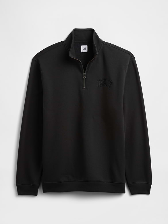 Relaxed Gap Logo Quarter-Zip Sweatshirt