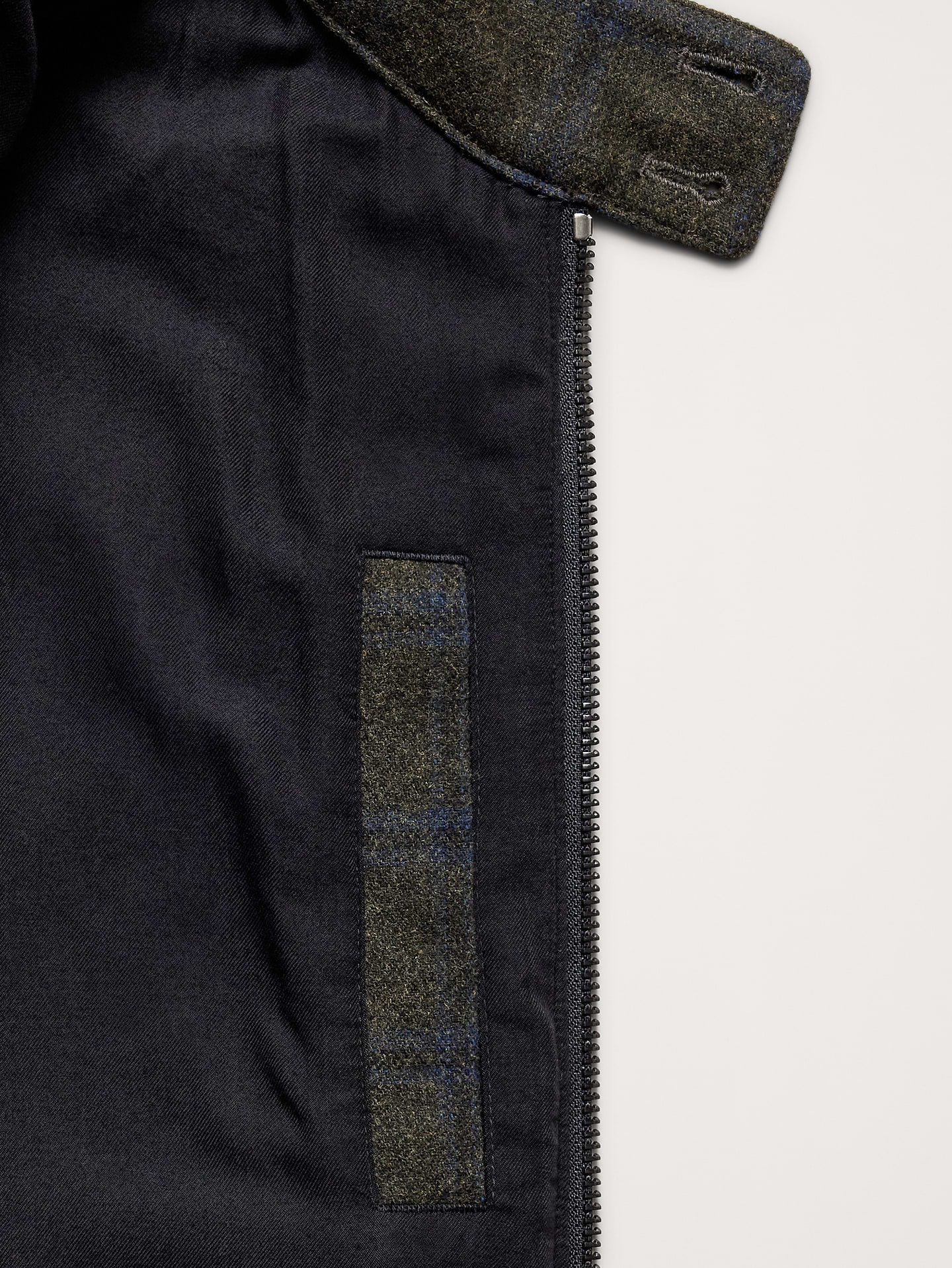 L'image numéro 6 présente Veste Harrington en flanelle à carreaux