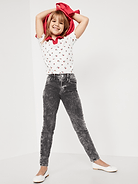 Image 3 of 5, High-Waisted Rockstar 360° Stretch Jeggings for Girls
