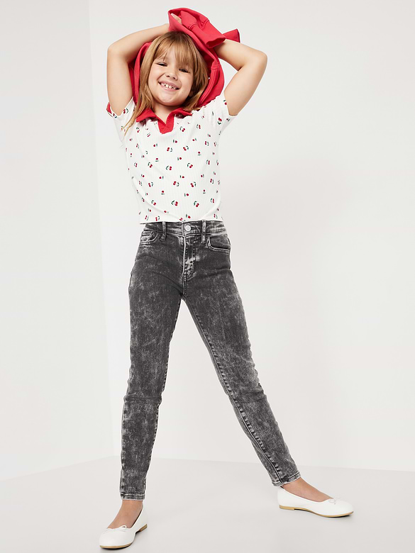 Jegging Rockstar à extensibilité 360° à taille haute pour fille