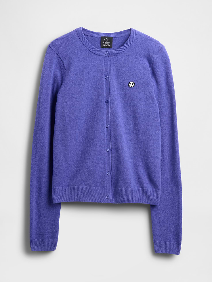 Image number 6 showing, Gap × Disney Tim Burton’s The Nightmare Before Christmas CashSoft Skull Cardigan