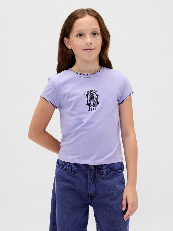 Gap × Disney Tim Burton’s The Nightmare Before Christmas Kids Shrunken Graphic T-Shirt