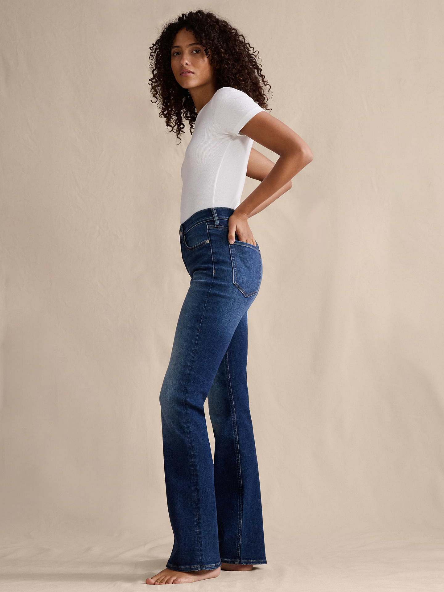 Image number 1 showing, Mid-Rise Flare Jean
