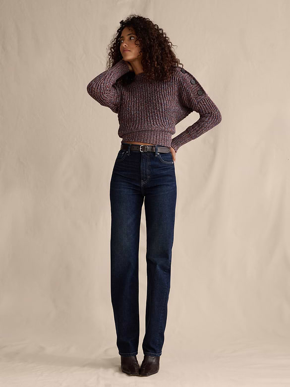 High-Rise 90S Straight Jean