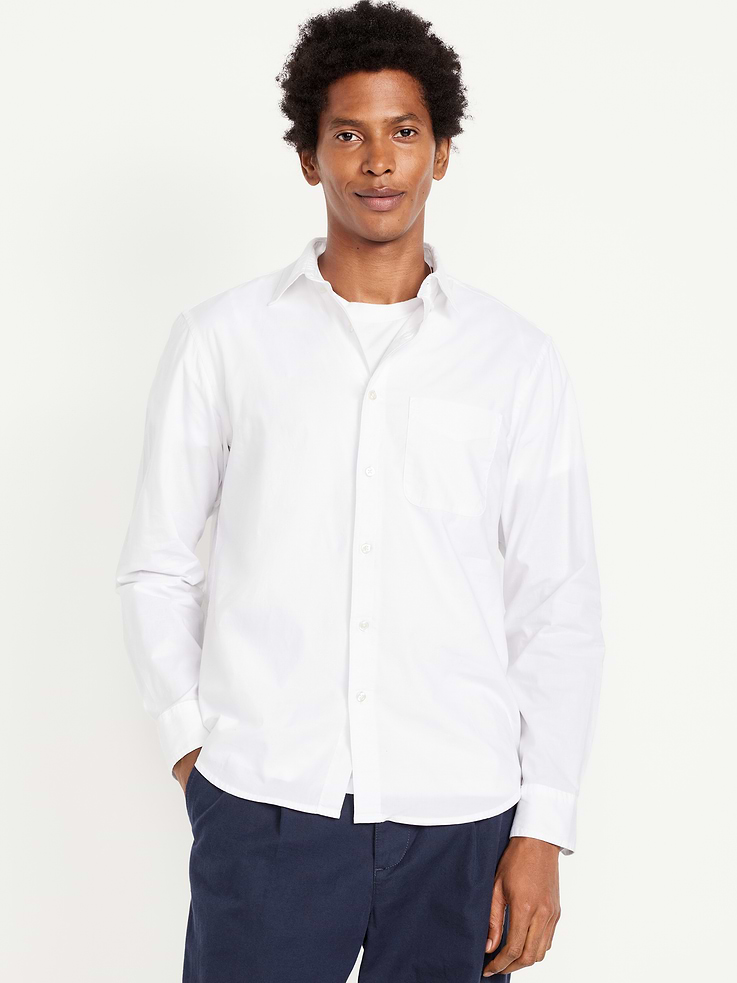 L'image numéro 1 présente Chemise passe-partout classique en popeline