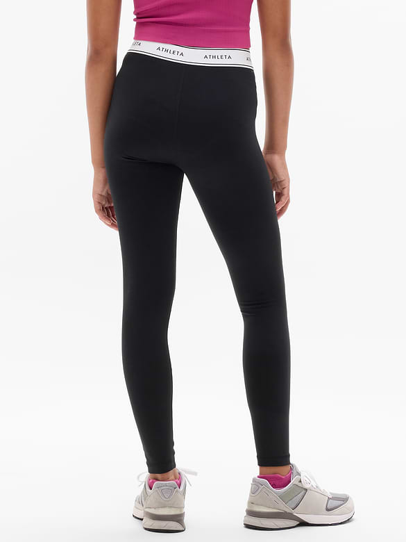 Athleta Girl High Rise Logo Chit Chat Legging