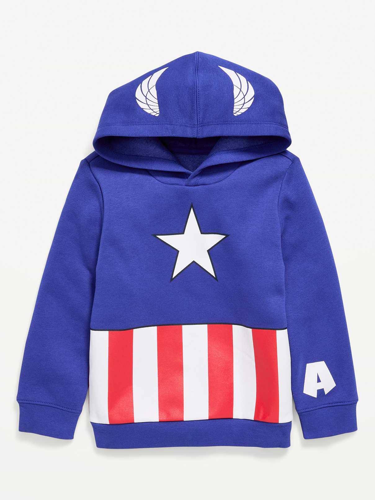 L'image numéro 1 présente Chandail à capuchon à imprimé Capitaine America de Marvel™ unisexe pour tout-petit