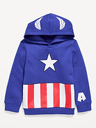 L'image numéro 1 présente Chandail à capuchon à imprimé Capitaine America de Marvel™ unisexe pour tout-petit