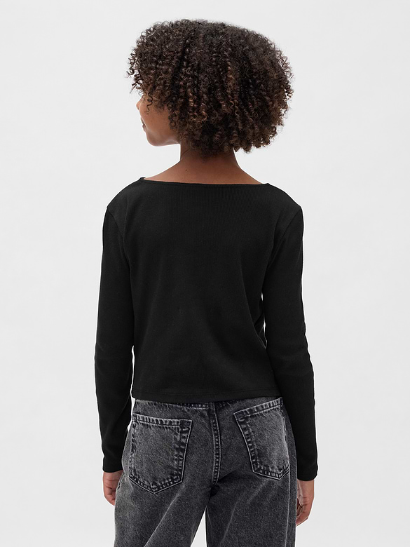 Kids Bow-Neck T-Shirt