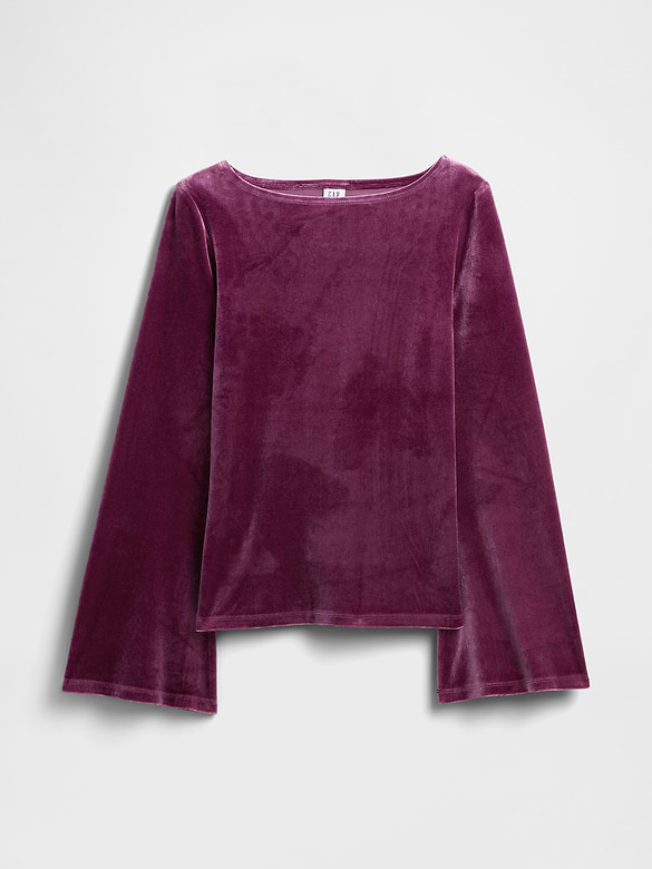 Bell Sleeve Boatneck T-Shirt